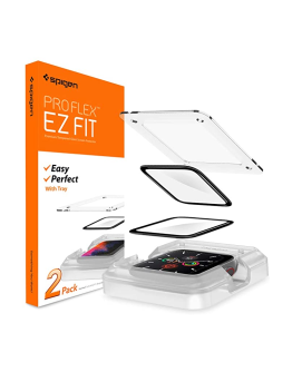Spigen Pro Flex EZ Fit Apple Watch Series7 Tempered Screen Protector (41mm/45mm) 2Pcs