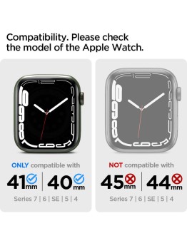 Liquid Crystal Clear Case for Apple Watch (41/40mm/Series SE/7/6/5/4)